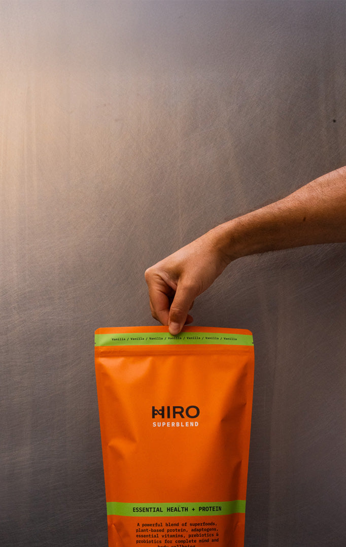 orange package labeled HIRO