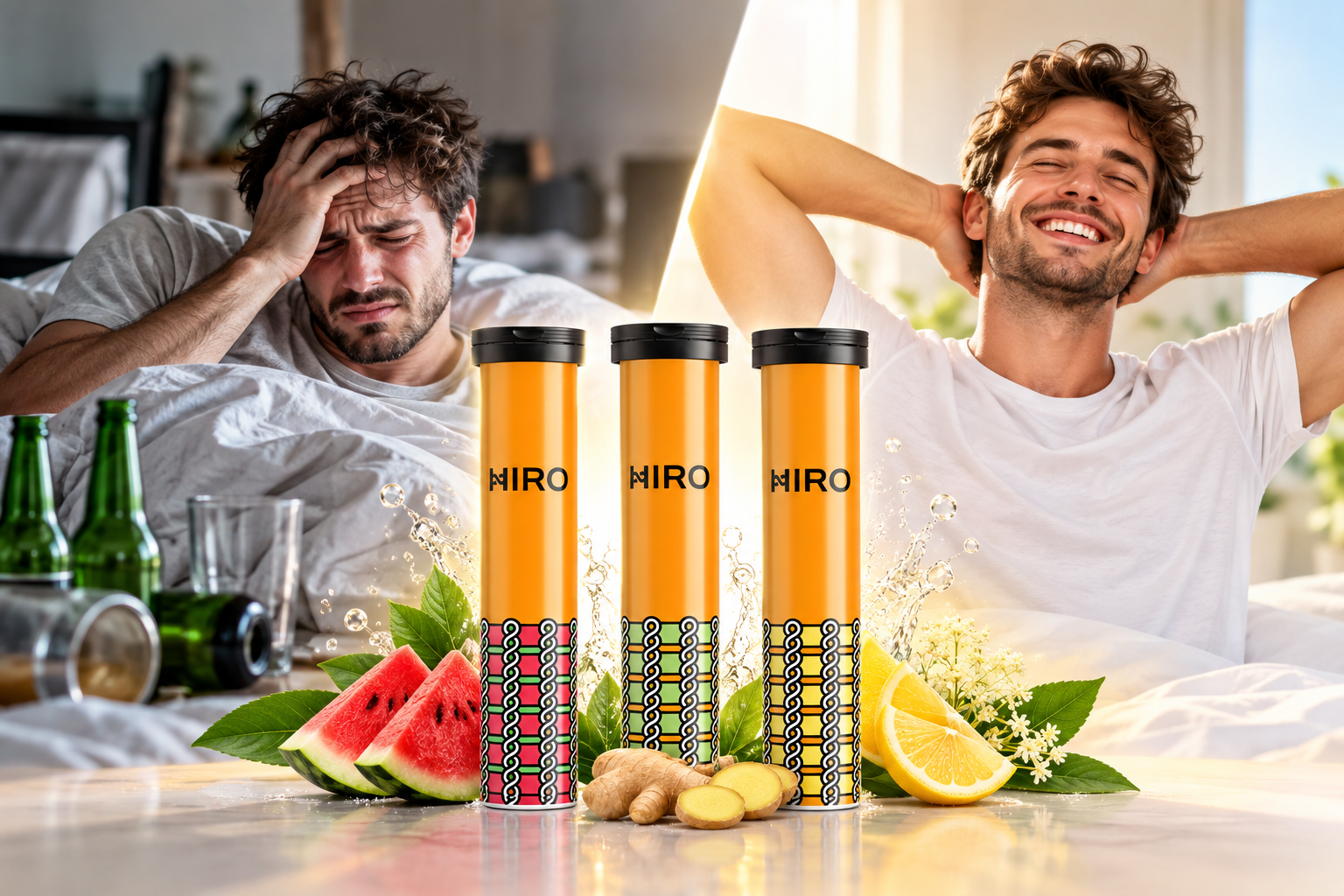 HIRO electrolyte hydration tablets for next day hydration